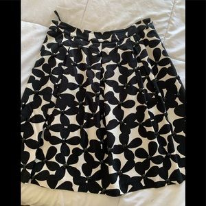 INC international Concepts black and white studded floral  skirt size 6